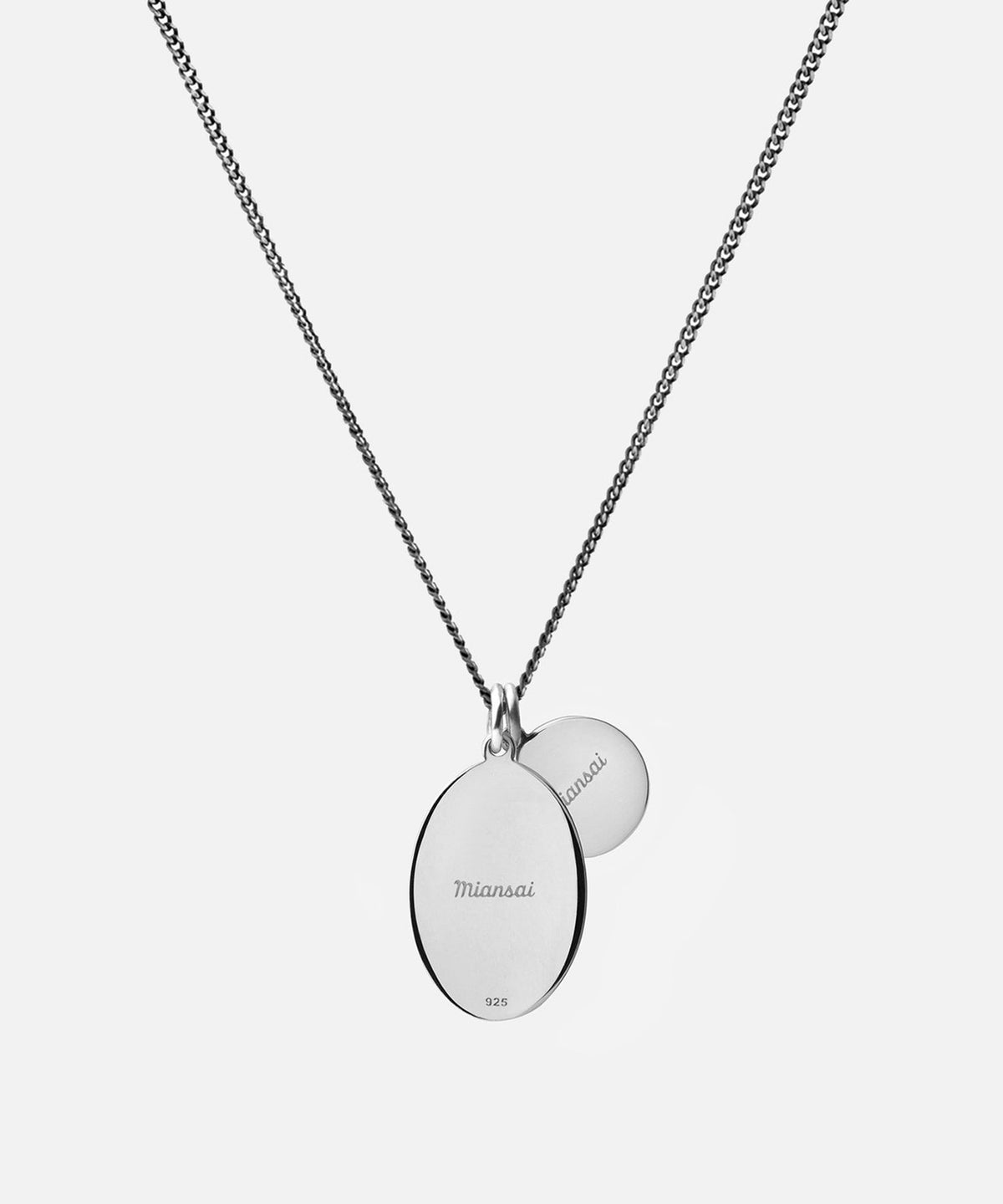 Todd Snyder Miansai Fortuna Silver Pendant Necklace - Black