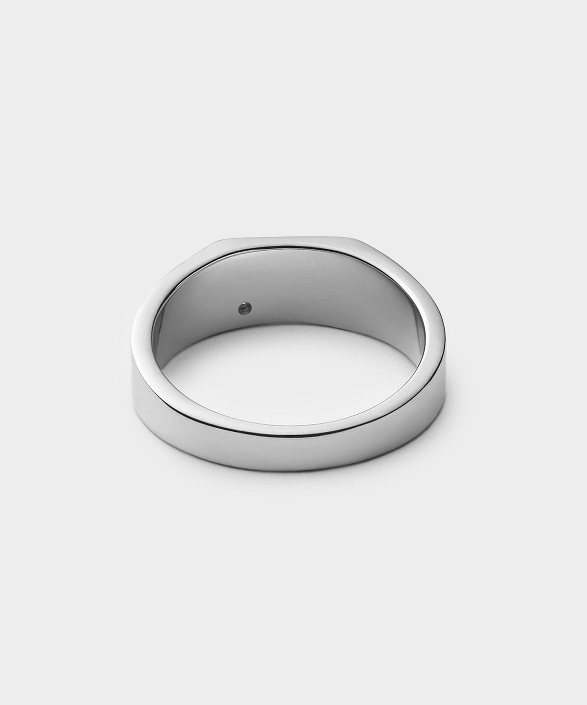 Todd Snyder Miansai Sterling Silver Geo Signet Diamond Ring Diamond - Silver