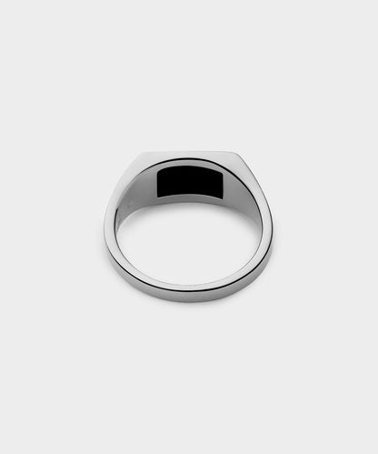 Todd Snyder Miansai Sterling Silver Lennox Onyx Ring - Silver