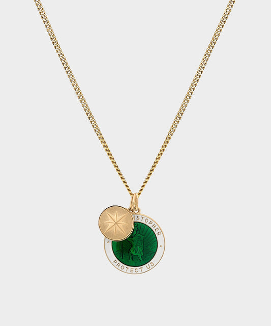 Todd Snyder Miansai Saint Christopher Surf Necklace - Gold