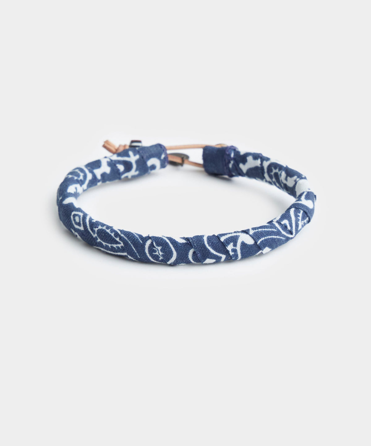Todd Snyder Mikia Bandana Cotton Bracelet - Navy