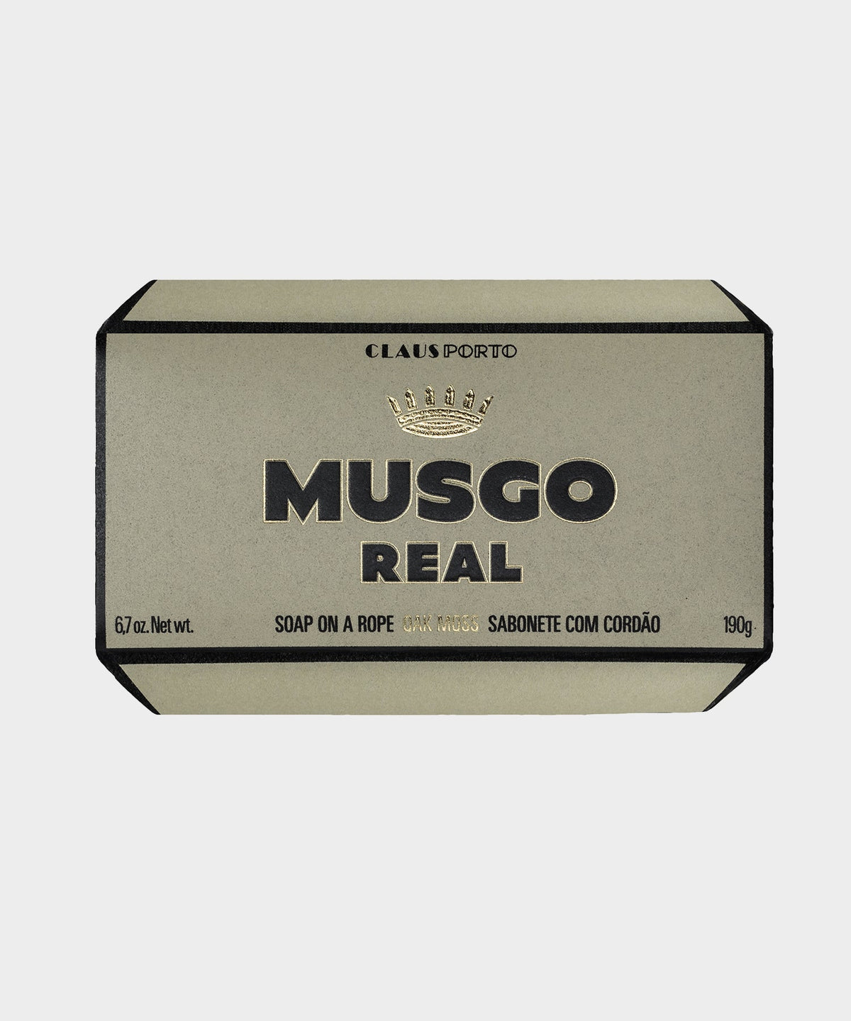 Todd Snyder MUSGO REAL SOAP ON A ROPE, OAK MOSS - Black