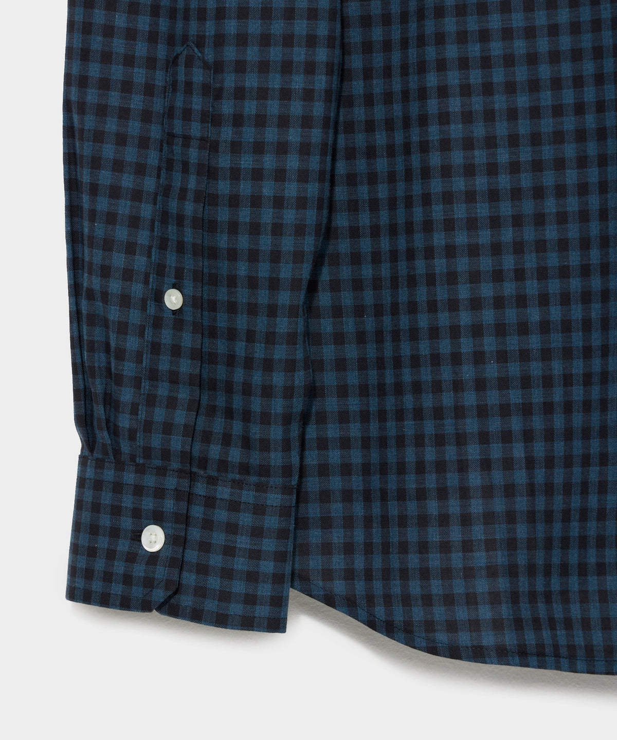 Todd Snyder Slim Fit Flannel Spread Collar Dress Shirt - Navy