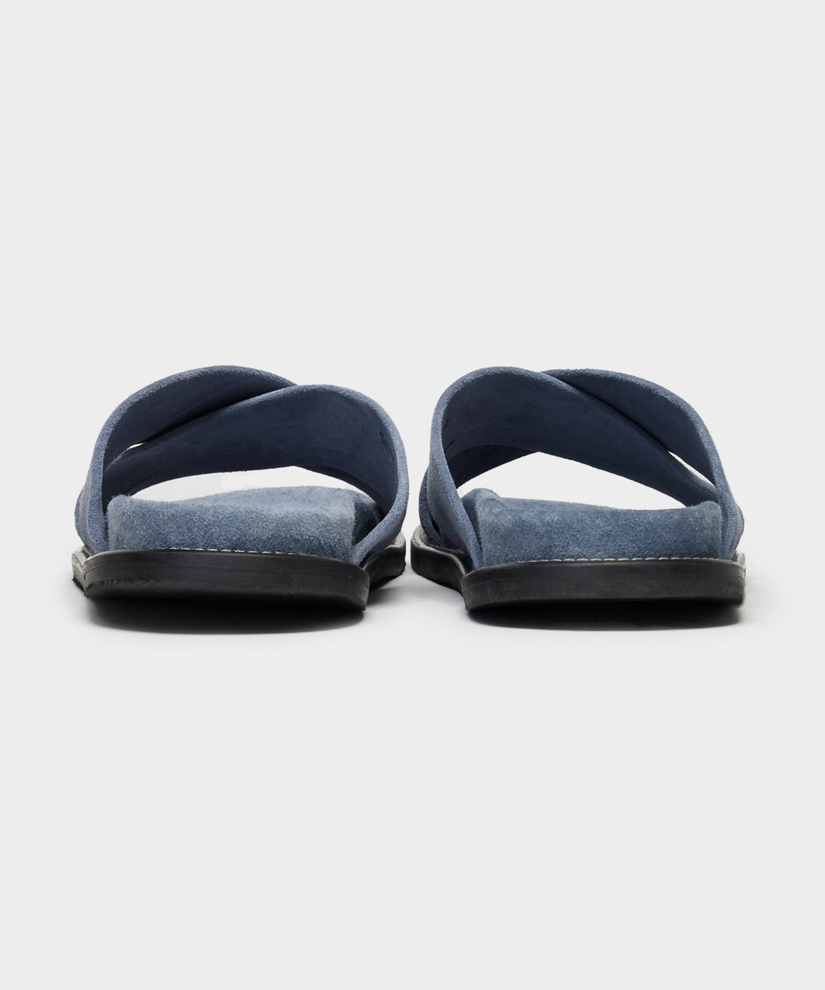 Todd Snyder Nomad Suede Crossover Sandal - Steel Blue