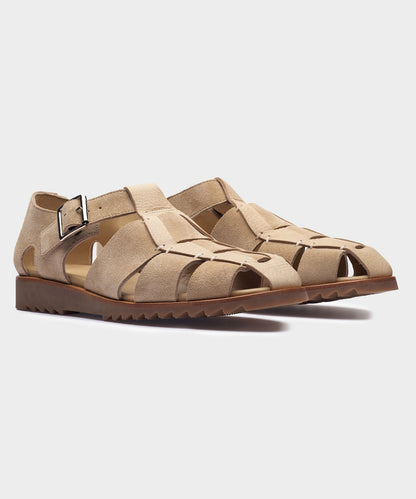 Todd Snyder Paraboot Nubuck Sandal - Beige