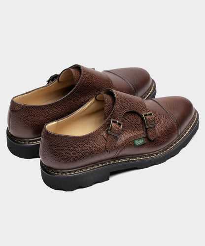 Todd Snyder Paraboot William Monk Strap Dress Shoe - Brown