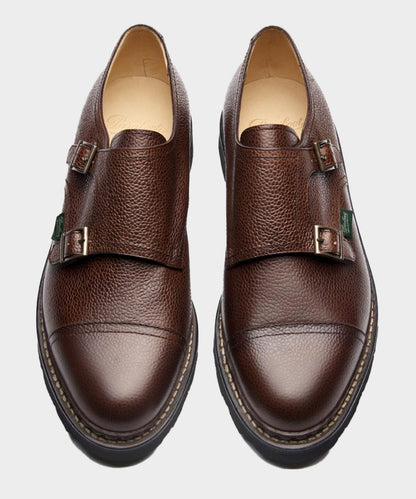Todd Snyder Paraboot William Monk Strap Dress Shoe - Brown