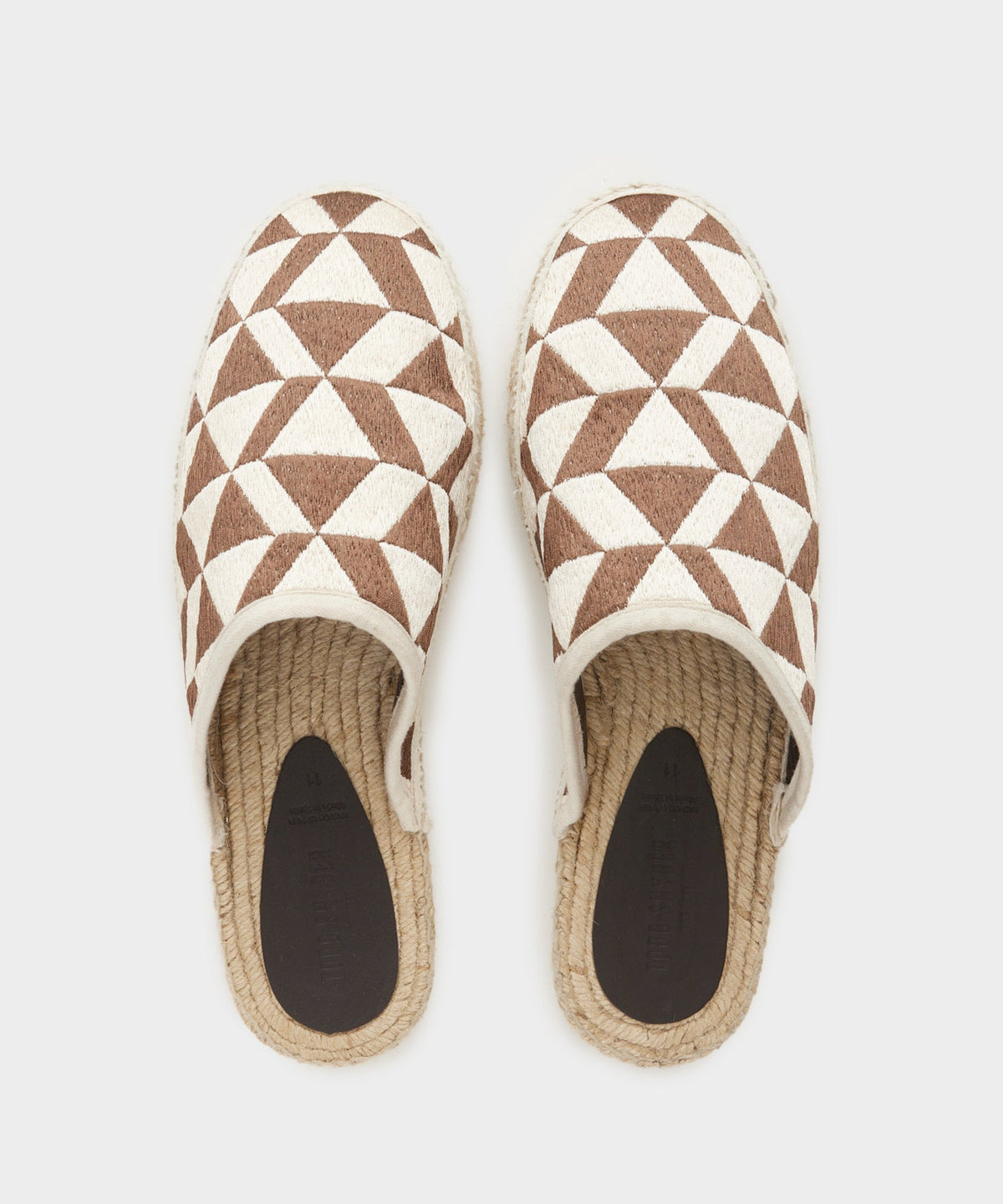 Todd Snyder Patterned Espadrille Mule - Tan