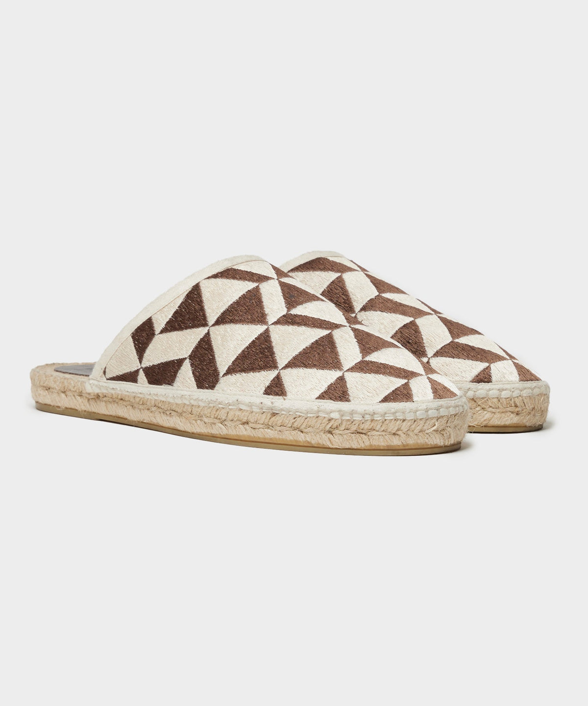 Todd Snyder Patterned Espadrille Mule - Tan