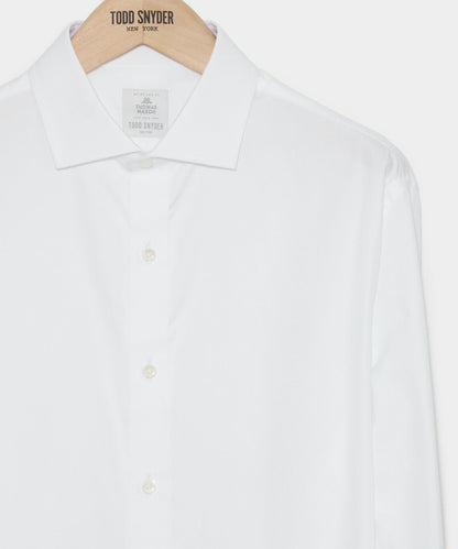 Todd Snyder Slim Fit Plain Front Tuxedo Dress Shirt - White