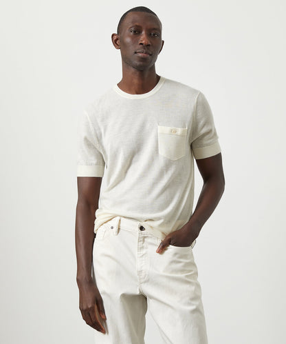 Todd Snyder Premium Cashmere Pocket Tee - Bisque