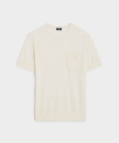 Todd Snyder Premium Cashmere Pocket Tee - Bisque