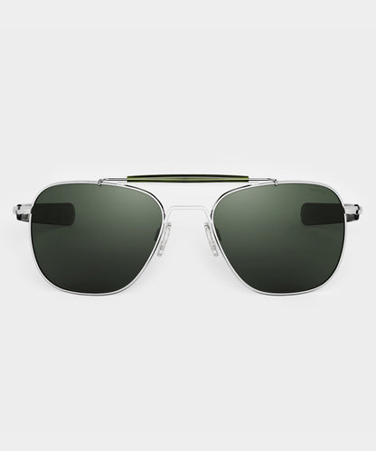 Todd Snyder Randolph Glass Polarized Sunglasses AGX - Silver