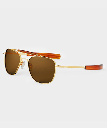 Todd Snyder Randolph Glass Polarized Sunglasses - Gold
