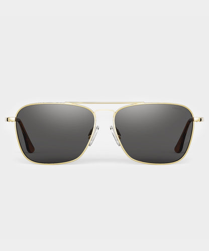 Todd Snyder Randolph Skytec Glass Polarized Sunglasses - Gold