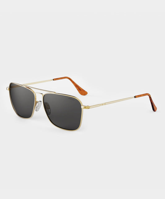 Todd Snyder Randolph Skytec Glass Polarized Sunglasses - Gold