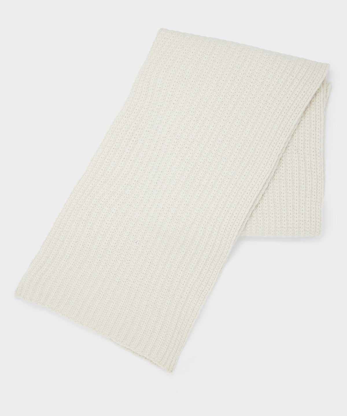 Todd Snyder Recycled Cashmere Half Cardigan Stitch Scarf - Cream