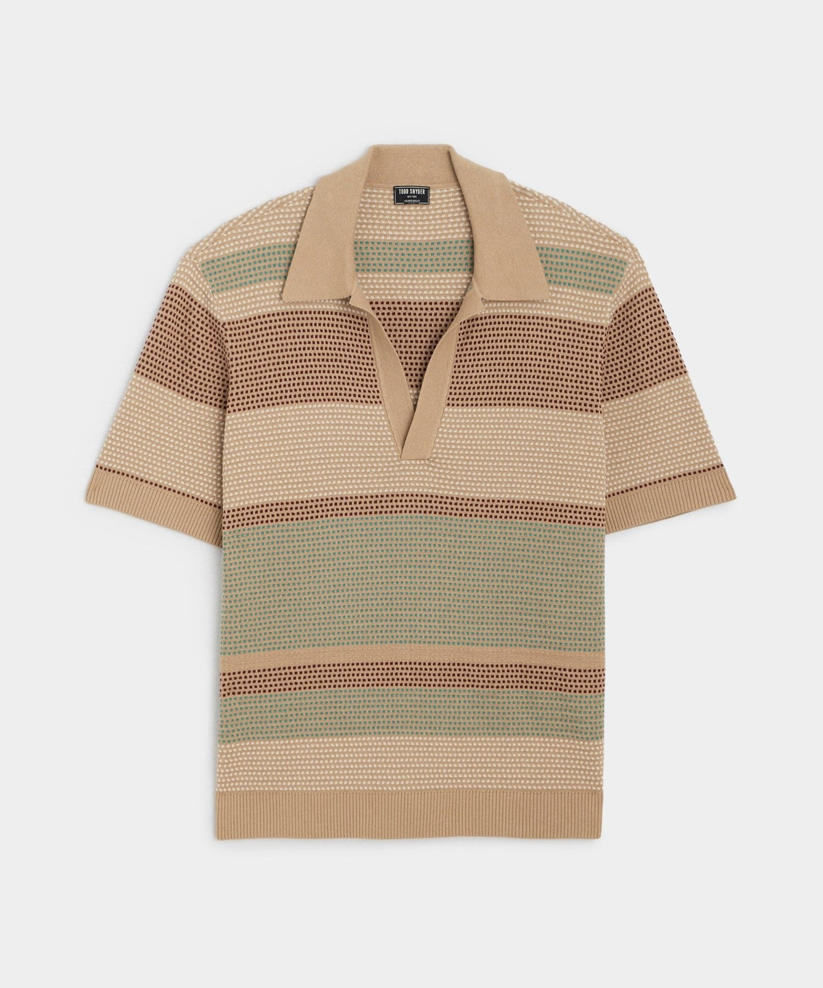Todd Snyder Relaxed Silk-Cotton Montauk Sweater Polo - Baja Dunes
