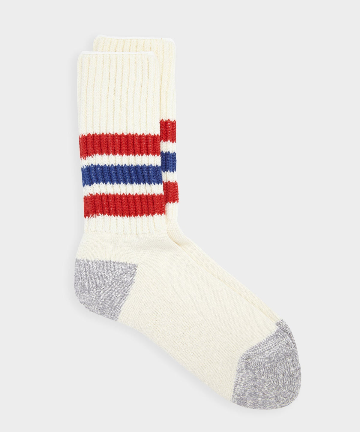 Todd Snyder RoToTo Coarse Ribbed Old School Crew Socks - Red