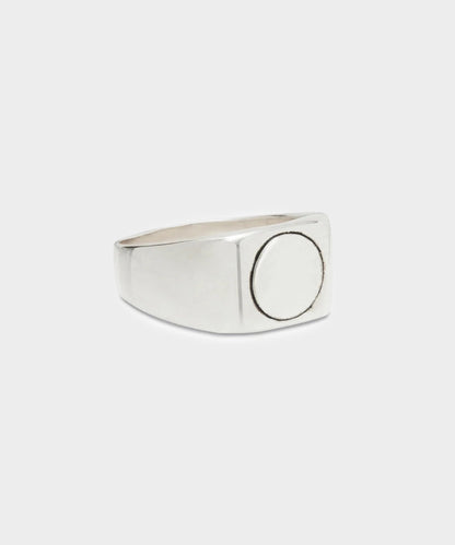 Todd Snyder Scosha Geometric Signet - Silver