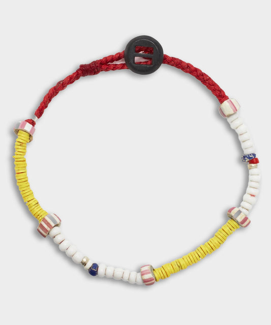 Todd Snyder Scosha Yellow Reef Bracelet - Red