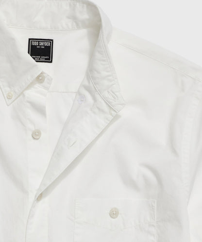 Todd Snyder Slim Fit Favorite Poplin Shirt - White|WHITE