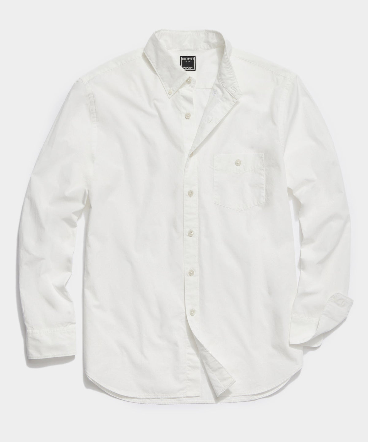 Todd Snyder Slim Fit Favorite Poplin Shirt - White|WHITE