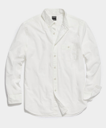 Todd Snyder Slim Fit Favorite Poplin Shirt - White|WHITE