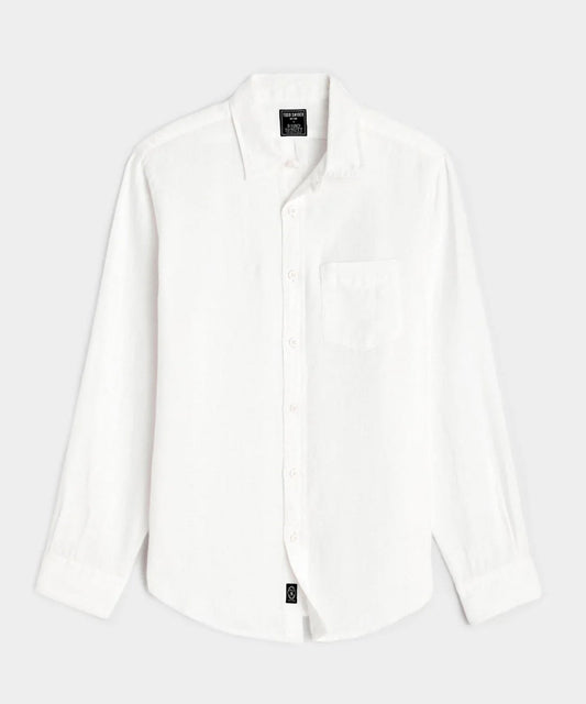 Todd Snyder Sea Soft Irish Linen Shirt - White