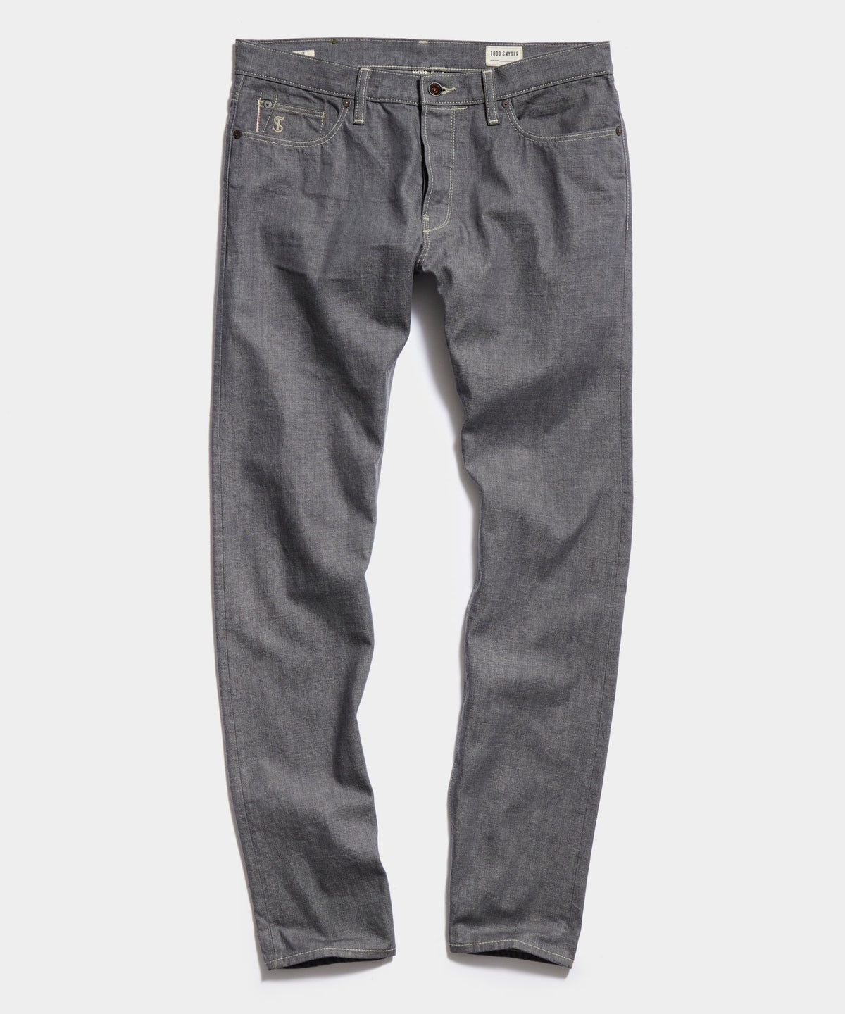 Todd Snyder Slim Lightweight Japanese Selvedge Jean - Charcoal