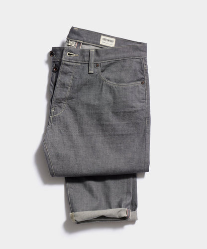 Todd Snyder Slim Lightweight Japanese Selvedge Jean - Charcoal