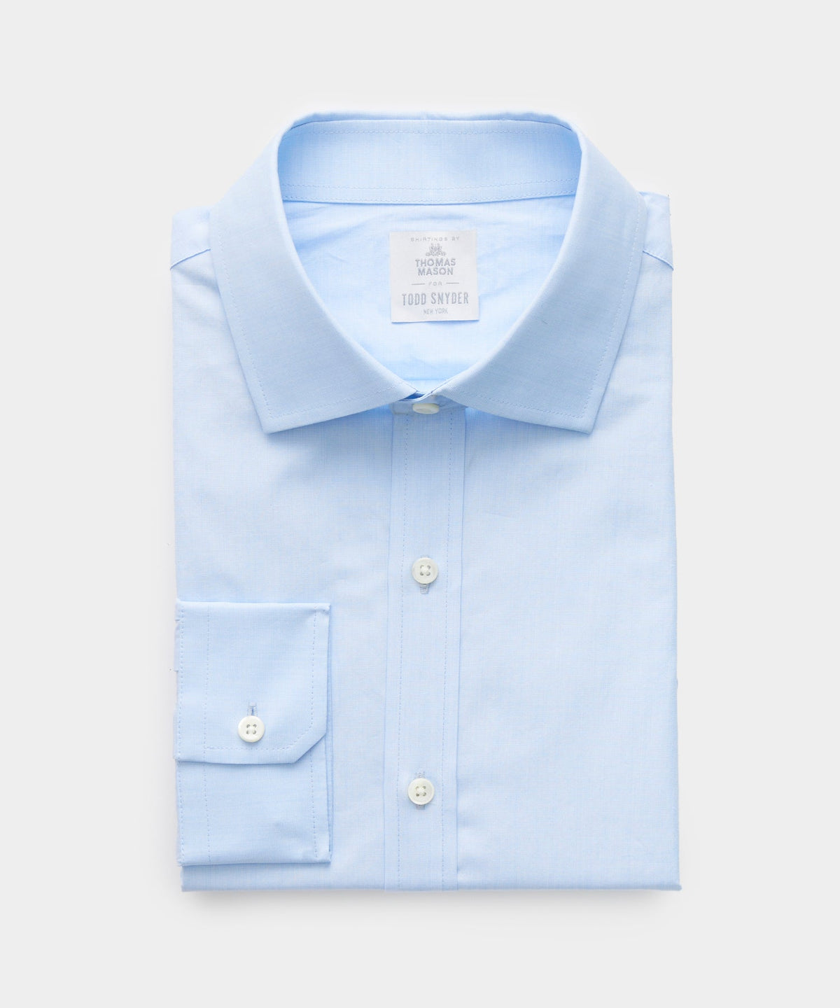 Todd Snyder End-On-End Poplin Dress Shirt - Blue