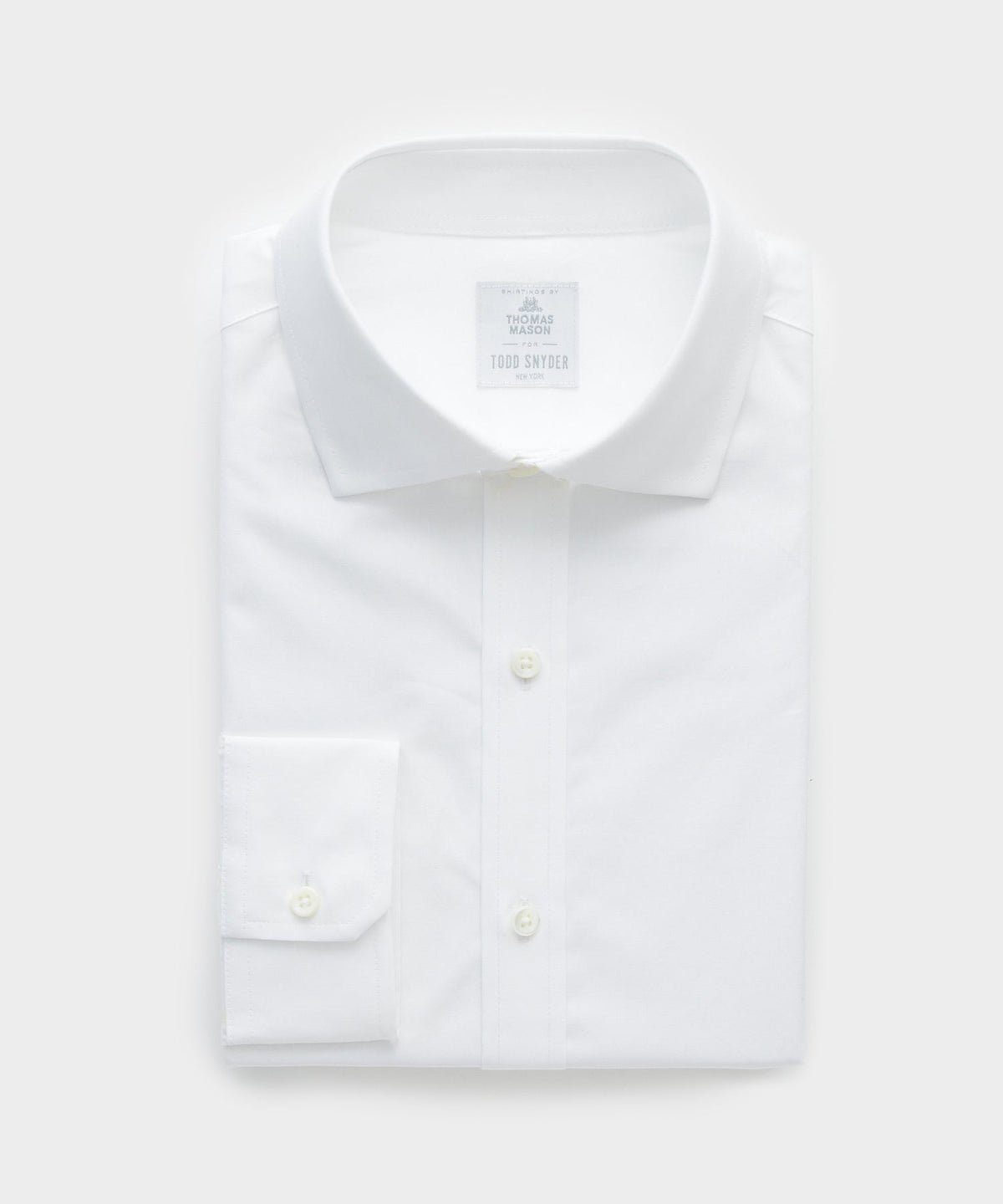 Todd Snyder End-On-End Poplin Dress Shirt - White