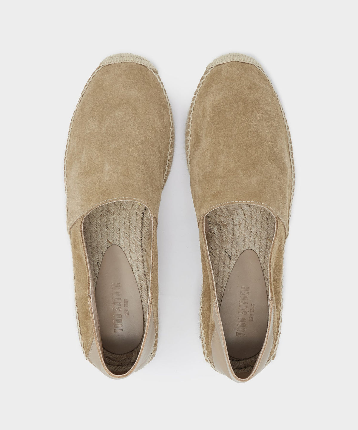 Todd Snyder Nomad Suede Espadrille - Natural