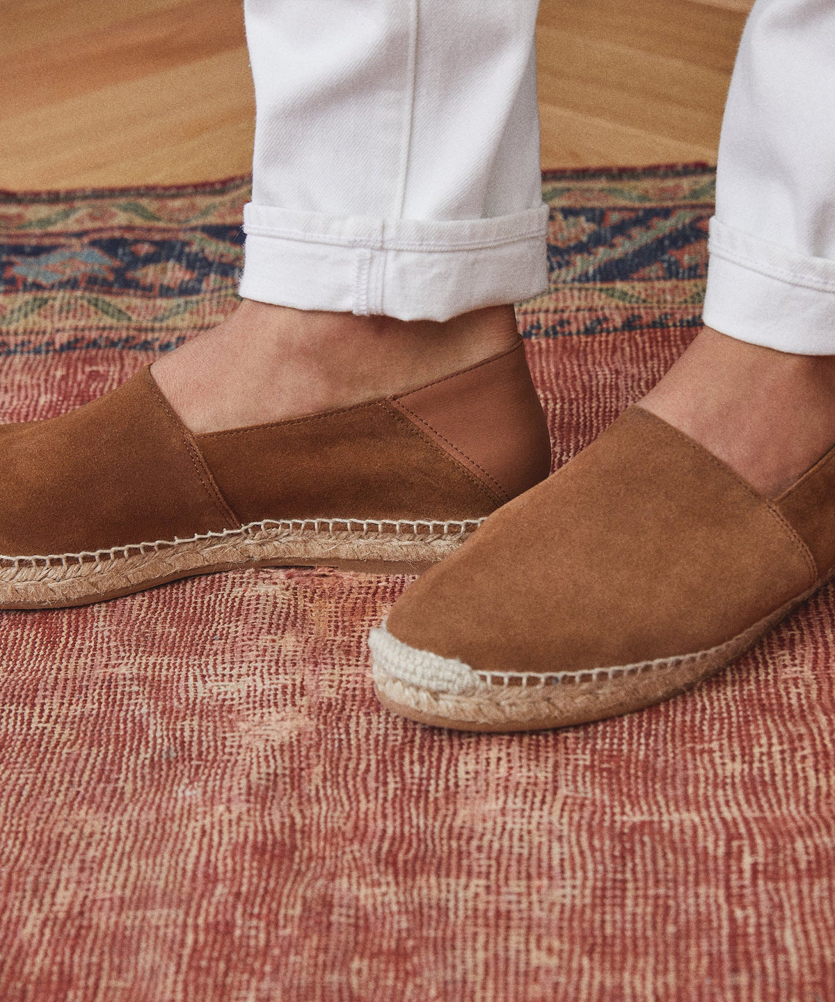 Todd Snyder Nomad Suede Espadrille - Tobacco