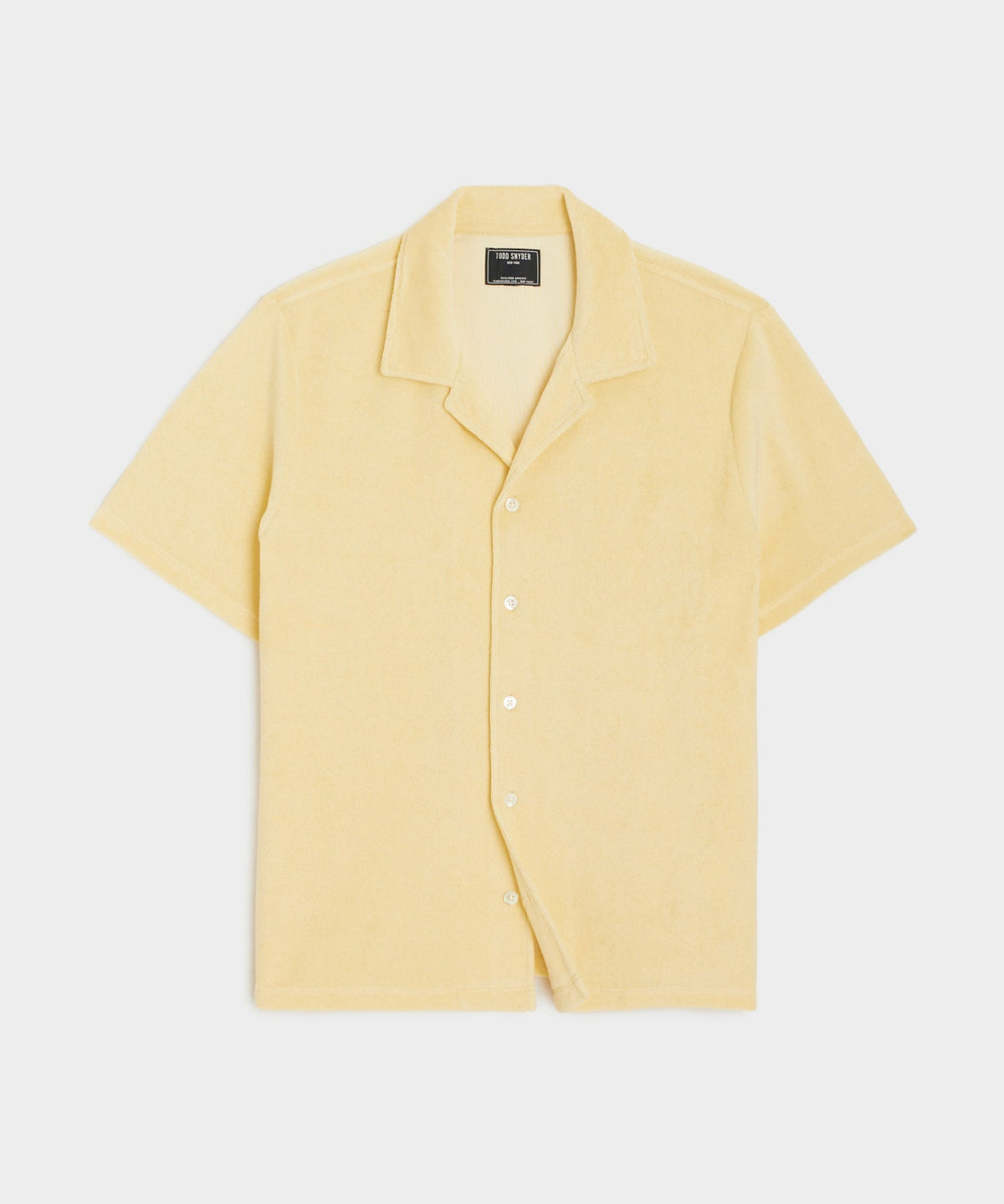 Todd Snyder Terry Cabana Polo Shirt - Lemon