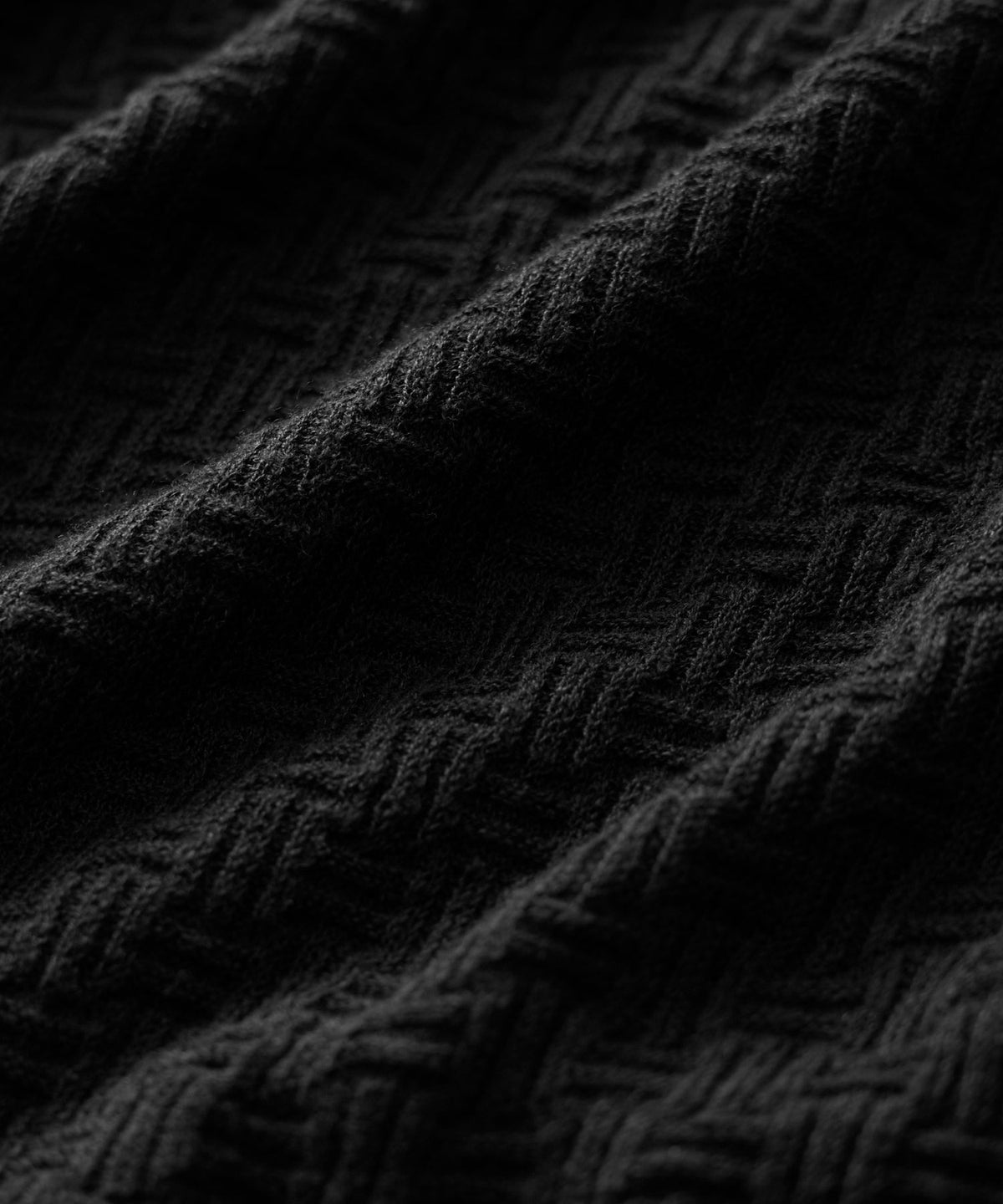 Todd Snyder Textured Linen Montauk Sweater Polo - Black