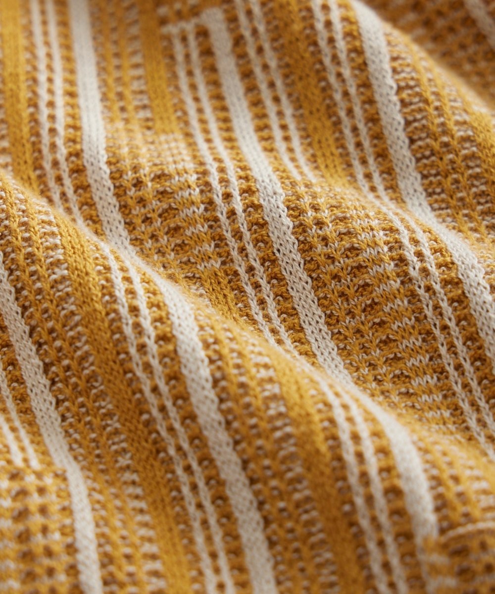 Todd Snyder Textured Silk-Cotton Montauk Sweater Polo - Lemon