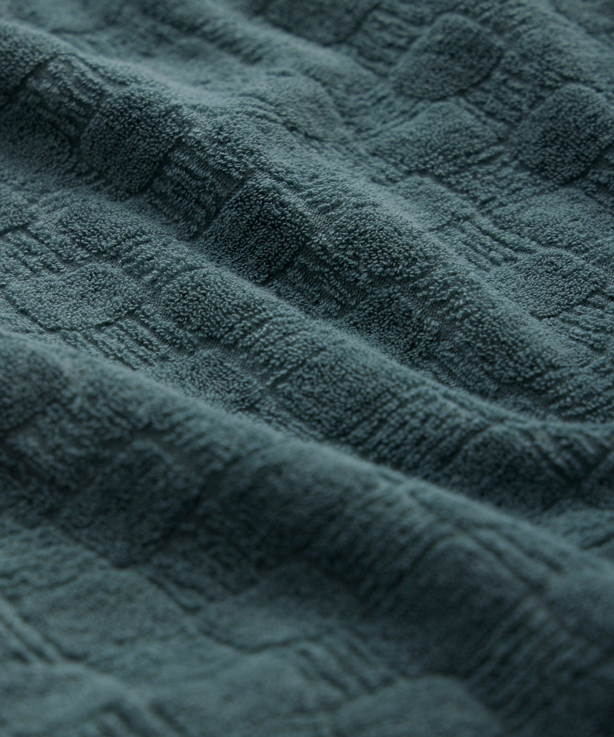 Todd Snyder Tile Terry Cardigan - Green Pewter