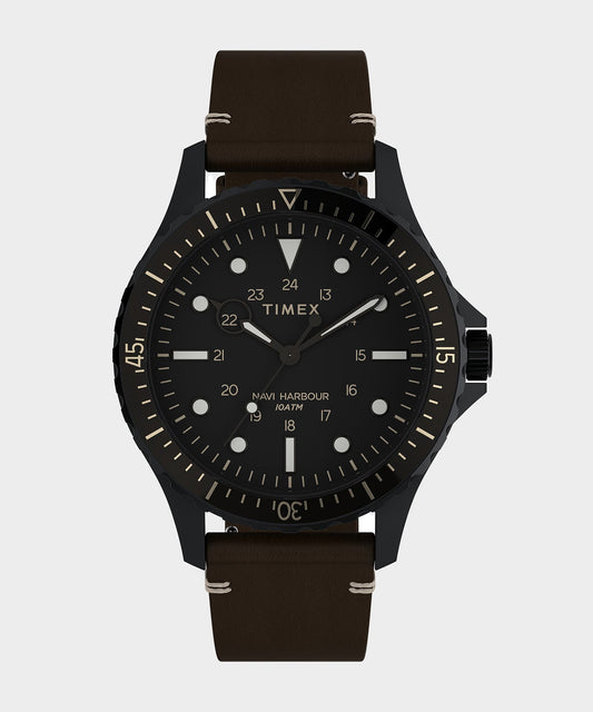 Todd Snyder Timex Navi Xl 3-hand 41mm Black Case Black Dial - Black