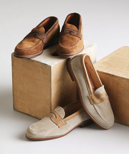 Todd Snyder Todd Snyder x Alden Two-Tone Penny Loafer - Snuff