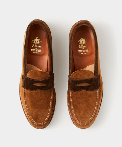 Todd Snyder Todd Snyder x Alden Two-Tone Penny Loafer - Snuff