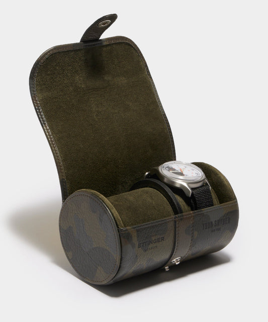 Todd Snyder Todd Snyder x Ettinger Double Watch Roll - Olive Camo Print