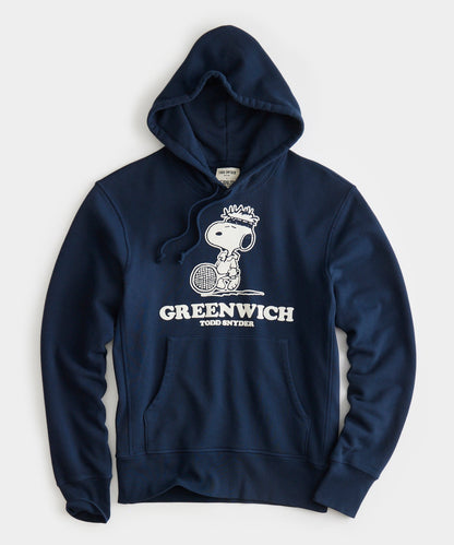 Todd Snyder Todd Snyder x Peanuts French Terry Greenwich Hoodie - Navy