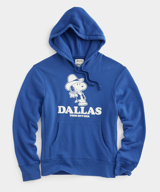 Todd Snyder Todd Snyder x Peanuts French Terry Hoodie Dallas - Blue