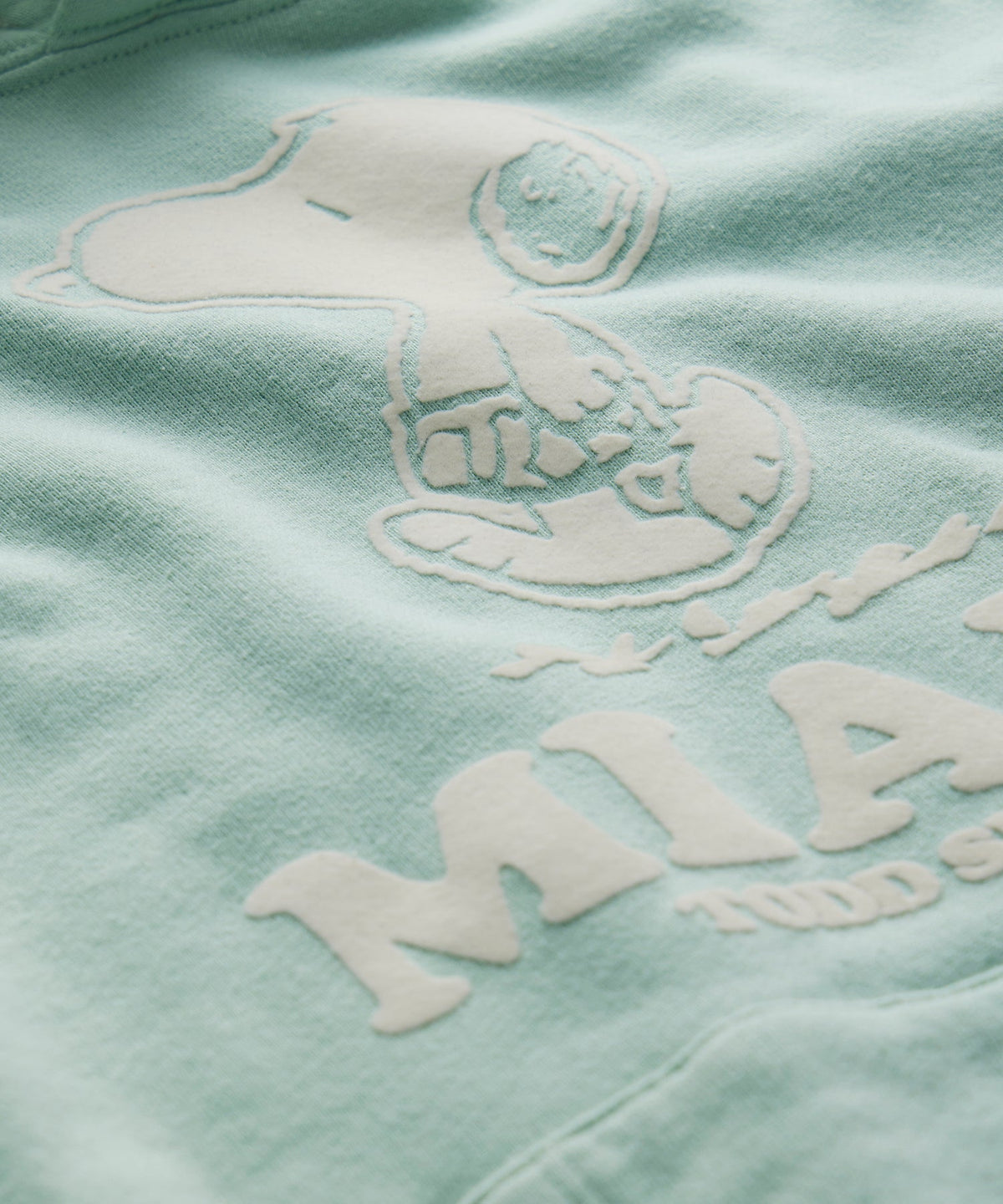 Todd Snyder Todd Snyder x Peanuts French Terry Miami Hoodie - Aqua