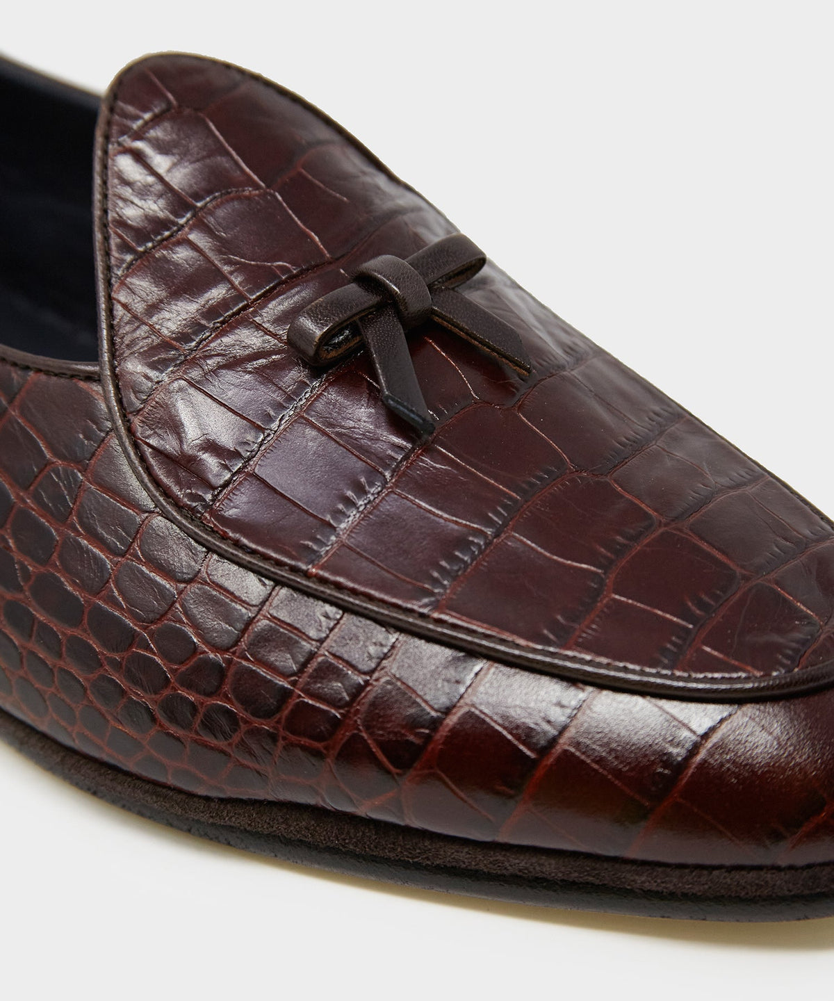 Todd Snyder Todd Snyder x Rubinacci Croc Marphy Loafer - Brown