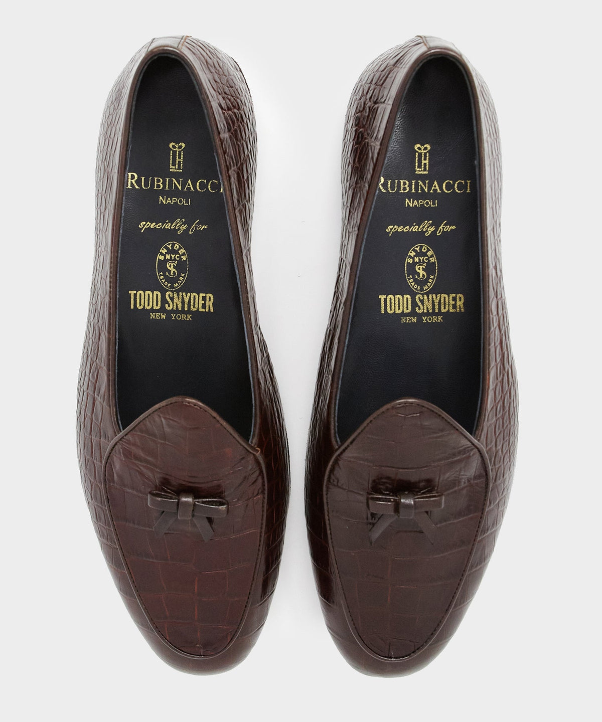 Todd Snyder Todd Snyder x Rubinacci Croc Marphy Loafer - Brown