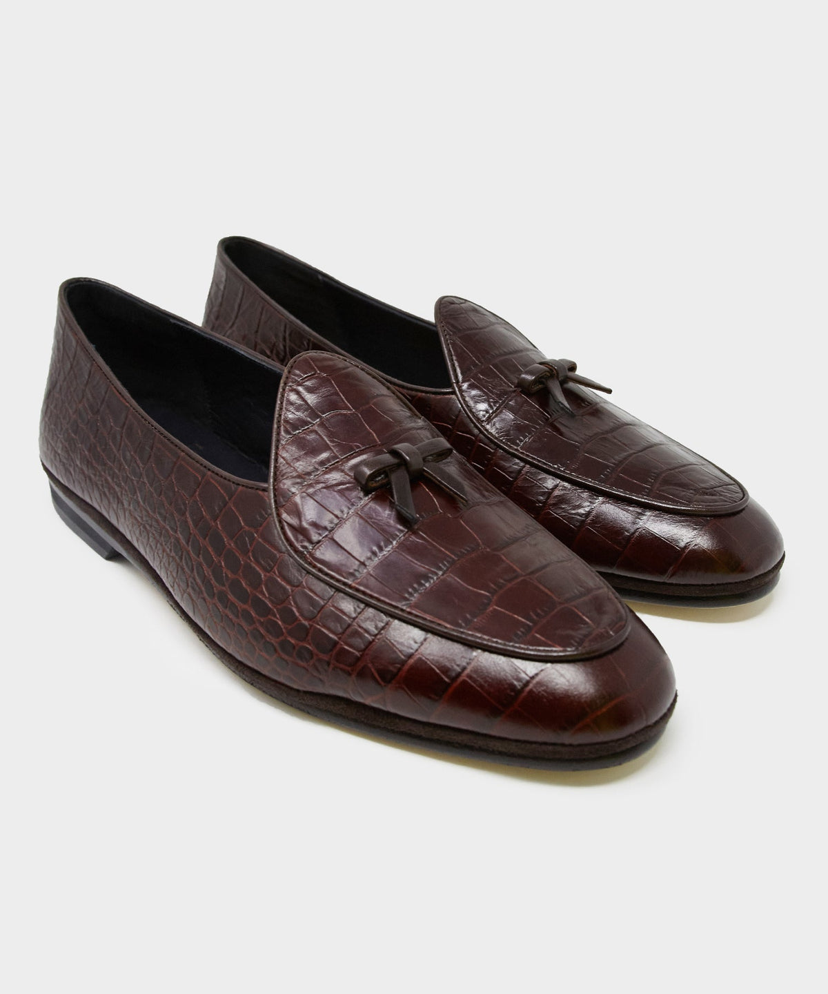 Todd Snyder Todd Snyder x Rubinacci Croc Marphy Loafer - Brown
