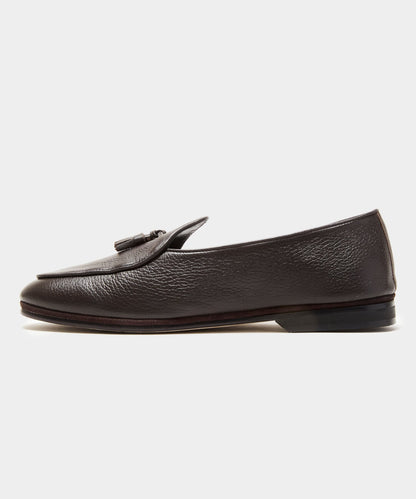 Todd Snyder Todd Snyder x Rubinacci Deer Leather Marphy Loafer - Dark Brown